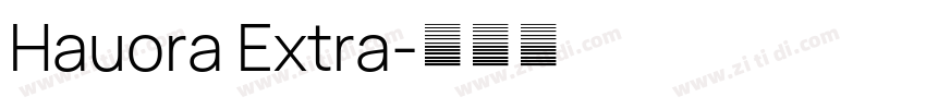Hauora Extra字体转换